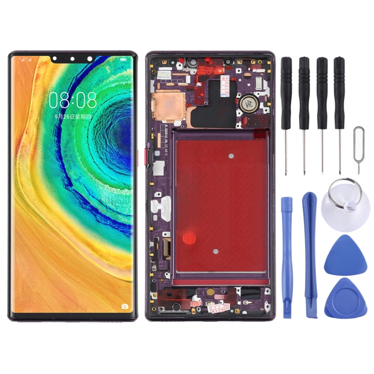 LCD Screen and Digitizer Full Assembly with Frame for Huawei Mate 30 Pro, For Huawei Mate 30 Pro