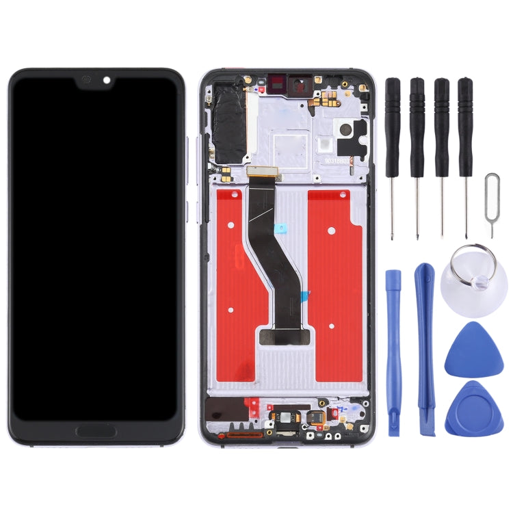 LCD Screen and Digitizer Full Assembly with Frame for Huawei P20 Pro, For Huawei P20 Pro