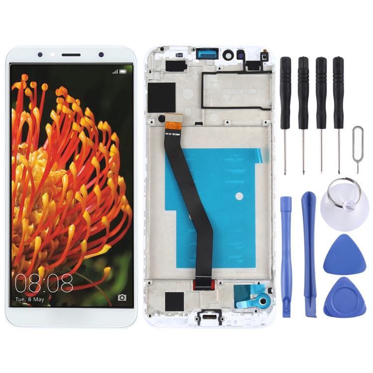 Schermo LCD e digitalizzatore assemblato completo con cornice per Huawei Y6 (2018), For Huawei Y6 (2018)