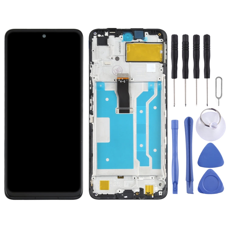 Schermo LCD e digitalizzatore assemblaggio completo con cornice per Huawei P Smart 2021, For Huawei P Smart 2021