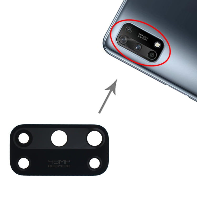 For OPPO K7x PEAM00 10pcs Rear Camera Lens, For OPPO K7x