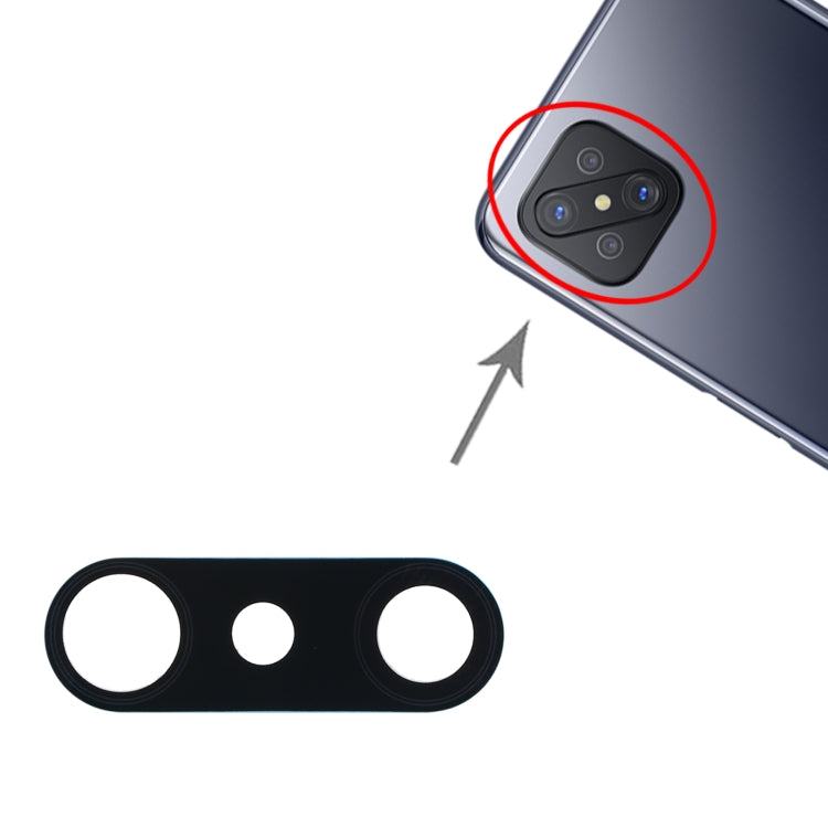 For OPPO A92s/Reno4 Z 5G PDKM00 10pcs Rear Camera Lens, For OPPO A92s