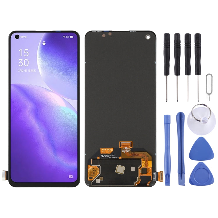 Schermo LCD e digitalizzatore in materiale OLED originale assemblaggio completo per OPPO Reno5 5G / Reno7 5G PEGM00 PEGT00, For OPPO Reno5 5G(Original)