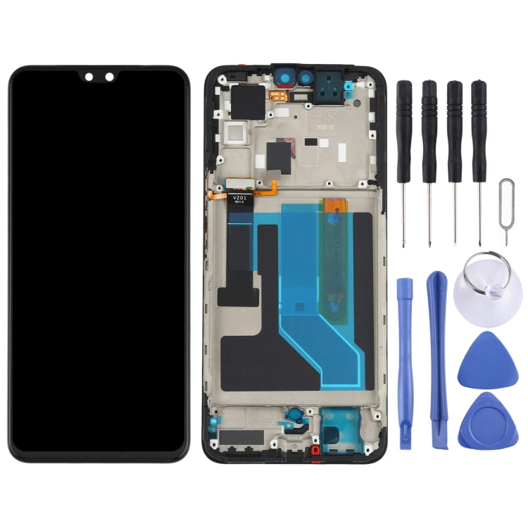 Original AMOLED LCD Screen and Digitizer Full Assembly with Frame for Vivo S7 V2020A, For Vivo S7(Original)