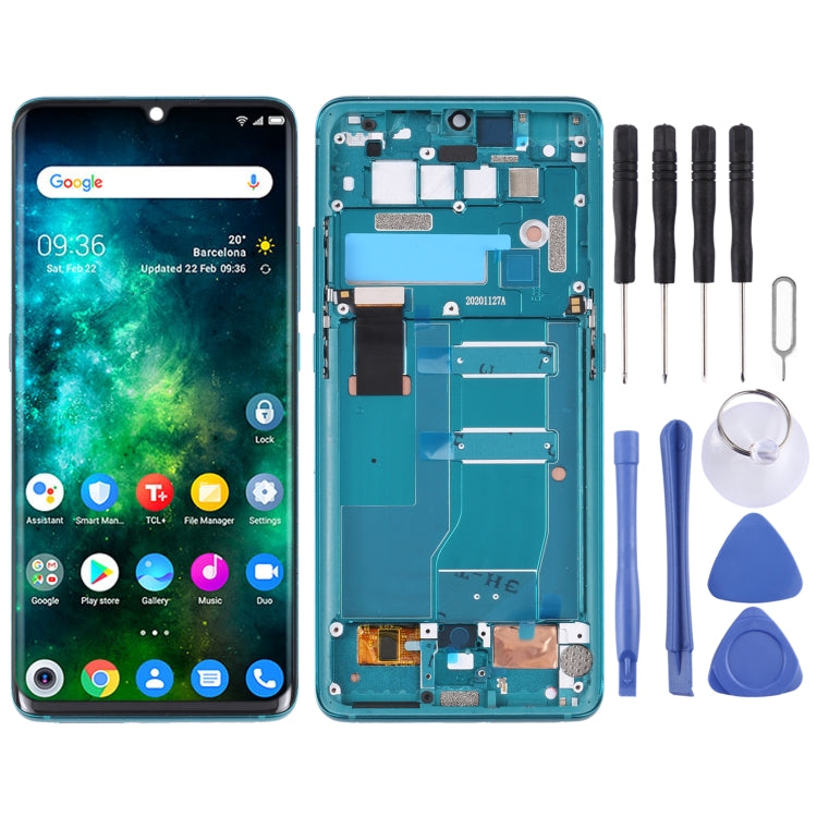 Schermo LCD con digitalizzatore e cornice per TCL 10 Pro