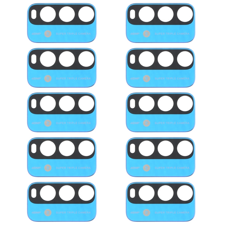 Obiettivo fotocamera posteriore da 10 pezzi per Xiaomi Redmi Note 9 4G M2010J19SC, For Xiaomi Redmi Note 9 4G, For Xiaomi Redmi Note 9 4G (Blue)