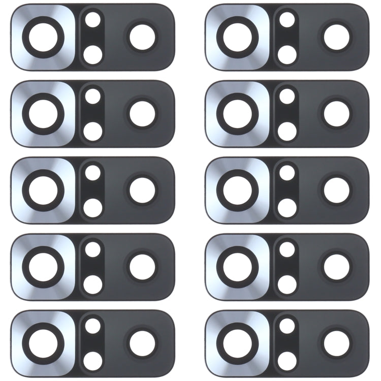 10pcs Rear Camera Lens for Xiaomi Redmi Note 10 4G M2101K7AI M2101K7AG, For Xiaomi Redmi Note 10 4G, For Xiaomi Redmi Note 10 4G(Black)