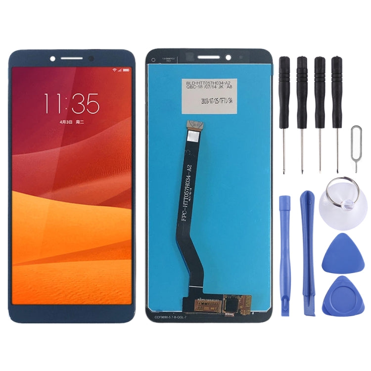 LCD Screen and Digitizer Full Assembly for Lenovo K5 K350T, For Lenovo K5, For Lenovo K5 (Blue)