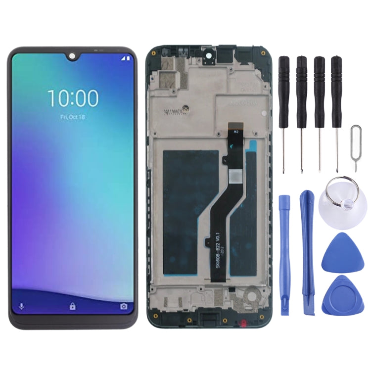 LCD Screen and Digitizer Full Assembly with Frame for ZTE Blade A5 2020, For ZTE Blade A5 2020