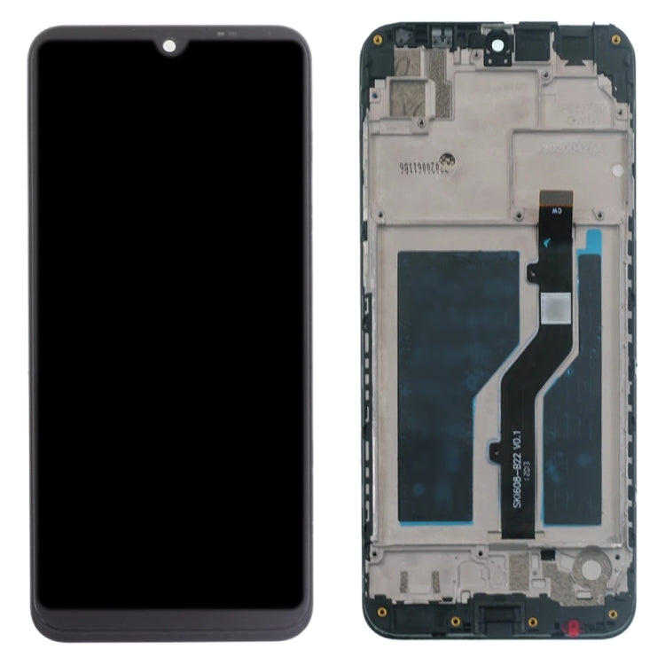 LCD Screen and Digitizer Full Assembly with Frame for ZTE Blade A5 2020, For ZTE Blade A5 2020