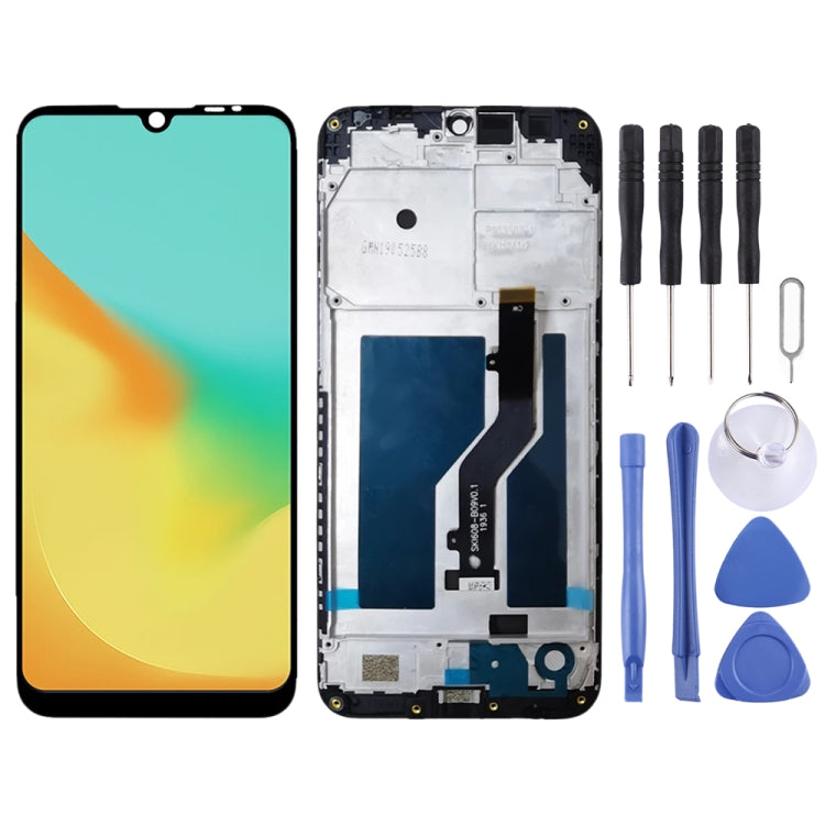 LCD Screen and Digitizer Full Assembly with Frame for ZTE Blade A7 2019 2019RU, For ZTE Blade A7 2019