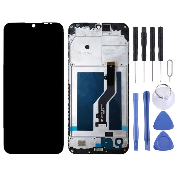 LCD Screen and Digitizer Full Assembly with Frame for ZTE Blade A7 2019 2019RU, For ZTE Blade A7 2019