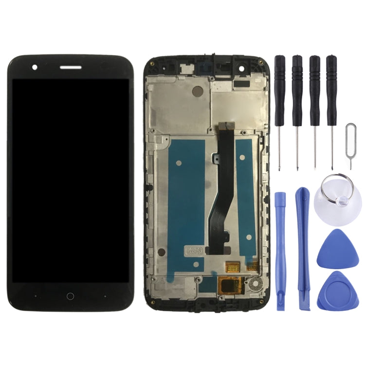 LCD Screen and Digitizer Full Assembly with Frame for ZTE Blade V8 Lite, For ZTE Blade V8 Lite