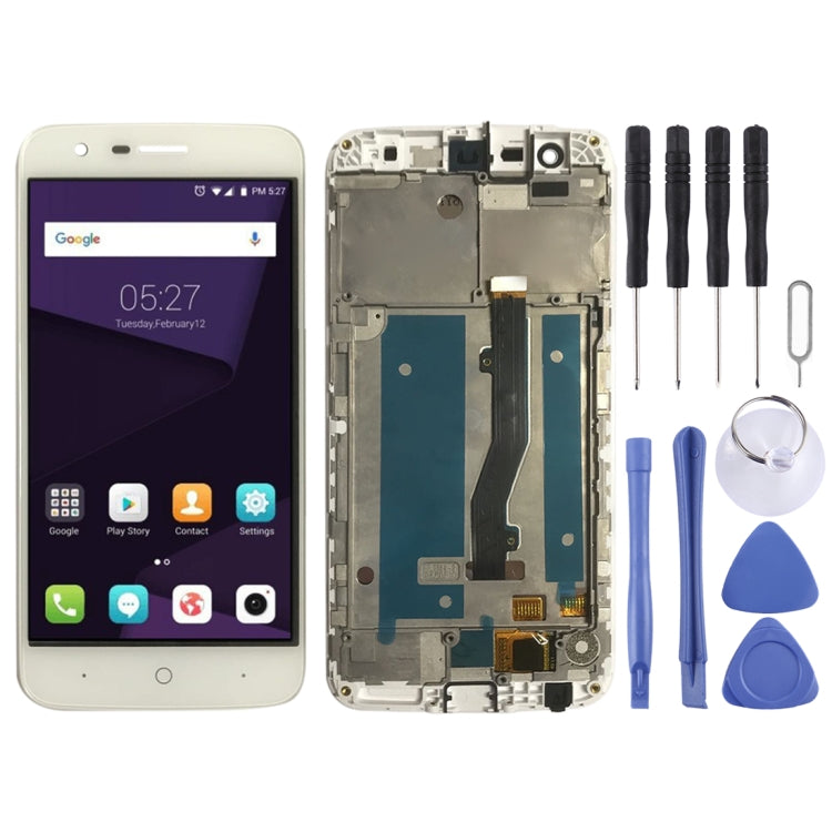 LCD Screen and Digitizer Full Assembly with Frame for ZTE Blade V8 Lite, For ZTE Blade V8 Lite