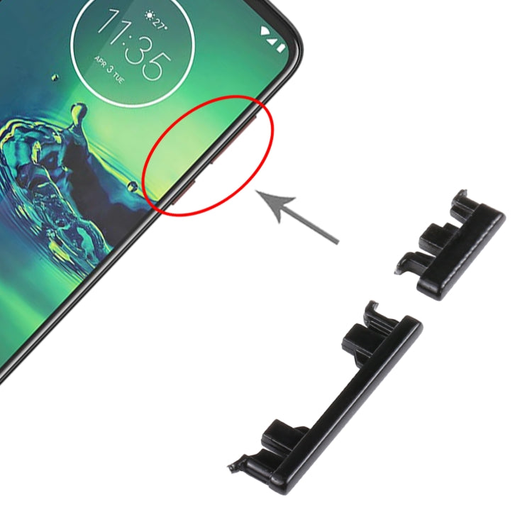 Pulsante di accensione e pulsante di controllo del volume per Motorola Moto G8 Plus XT2019 XT2019-2, For Motorola Moto G8 Plus