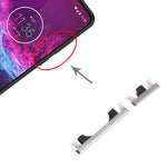Pulsante di accensione e pulsante di controllo del volume per Motorola Moto One Action XT2013-1 XT2013-2 XT2013-4, For Motorola Moto One Action, For Motorola Moto One Action(Silver)