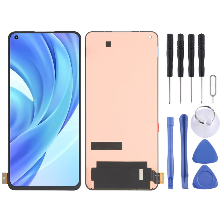 Original AMOLED LCD Screen and Digitizer Full Assembly for Xiaomi Mi 11 Lite/11 Lite 5G NE M2101K9AG, For Xiaomi Mi 11 Lite(Original)