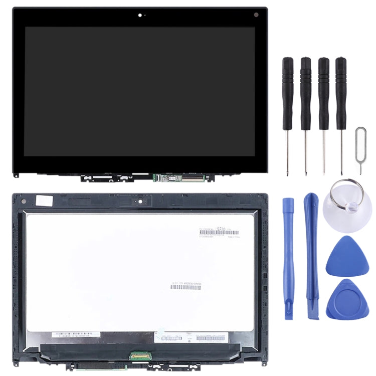 LCD Screen and Digitizer FHD 1920X1080 30 Pin Full Assembly with Frame for Lenovo Thinkpad Yoga 260, For Lenovo Thinkpad Yoga 260