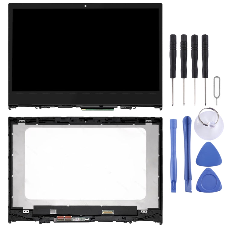 Schermo LCD HD 1366 x 768 e digitalizzatore assemblaggio completo con telaio per Lenovo IdeaPad Flex 5-14 5-1470 5-1480, For Lenovo IdeaPad Flex 5-14 (1366 x 768)