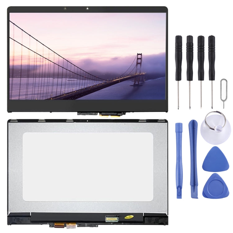 Schermo LCD FHD 1920 x 1080 e digitalizzatore assemblaggio completo con cornice per Lenovo YOGA 710-14ISKIKB 5D10M14182, For Lenovo YOGA 710-14ISKIKB