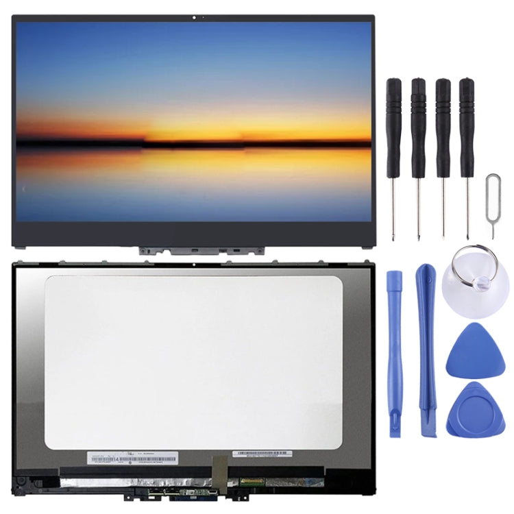 LCD Screen and Digitizer 1920x1080 FHD 30 pin Full Assembly with Frame for Lenovo Yoga 720-15 720-15IKB, For Lenovo Yoga 720-15 (1920x1080)