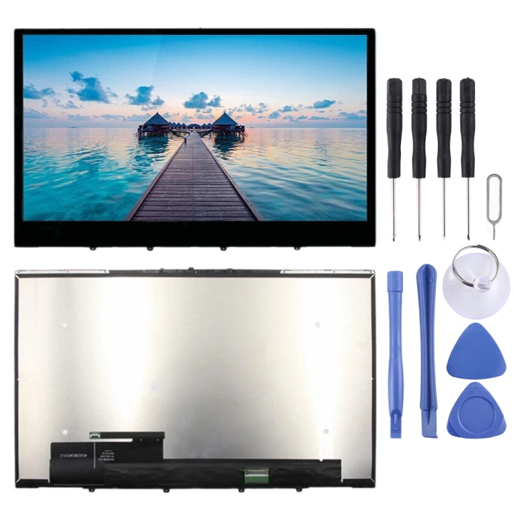 Schermo LCD FHD 1920 x 1080 e digitalizzatore assemblaggio completo con telaio per Lenovo Yoga C740-15 C740-15IML 5D10S39585, For Lenovo Yoga C740-15