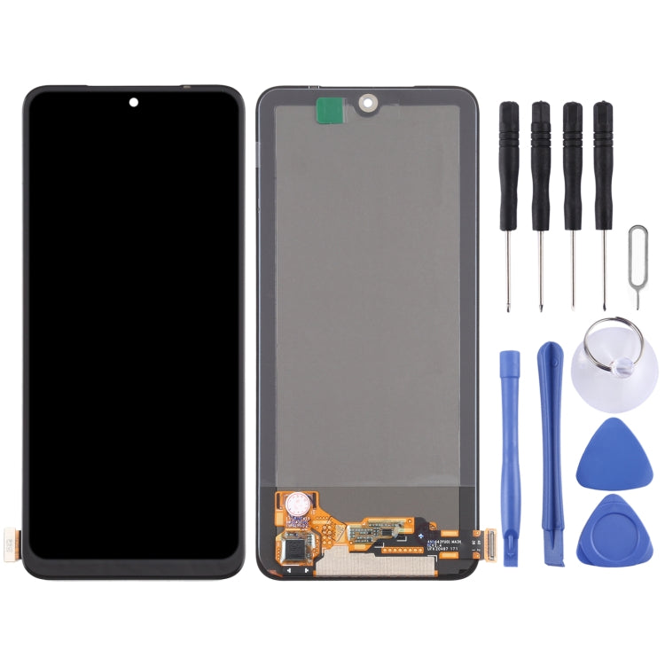 Original AMOLED LCD Screen and Digitizer Full Assembly for Xiaomi Redmi Note 10 4G / Redmi Note 10S / Redmi Note 11 SE India / Poco M5s M2101K7AI, M2101K7AG