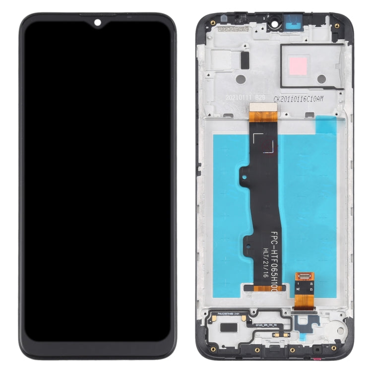 LCD Screen and Digitizer Full Assembly with Frame for Motorola Moto E7 Power PAMH0001IN PAMH0010IN PAMH0019IN, For Motorola Moto E7 Power