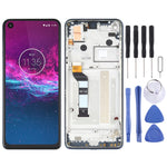 LCD Screen and Digitizer Full Assembly with Frame for Motorola One Action XT2013-1 XT2013-2 XT2013-4, For Motorola One Action