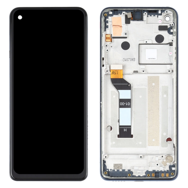 Schermo LCD e digitalizzatore assemblaggio completo con cornice per Motorola One Action XT2013-1 XT2013-2 XT2013-4, For Motorola One Action