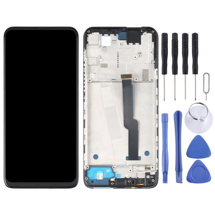 LCD Screen and Digitizer Full Assembly with Frame for Motorola One Fusion+ PAKF0002IN, For Motorola One Fusion+