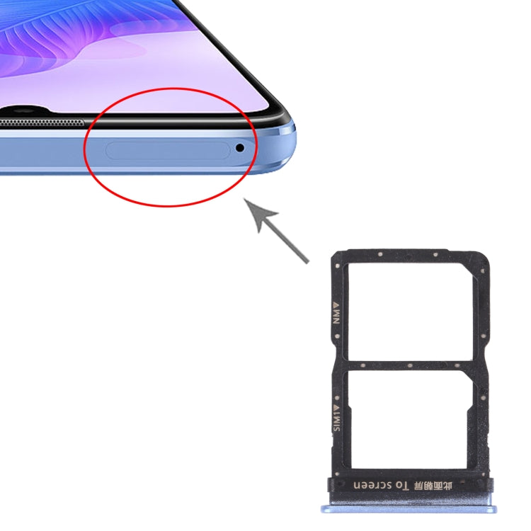 SIM Card Tray + NM Card Tray for Huawei Enjoy 20 Pro, For Huawei Enjoy 20 Pro