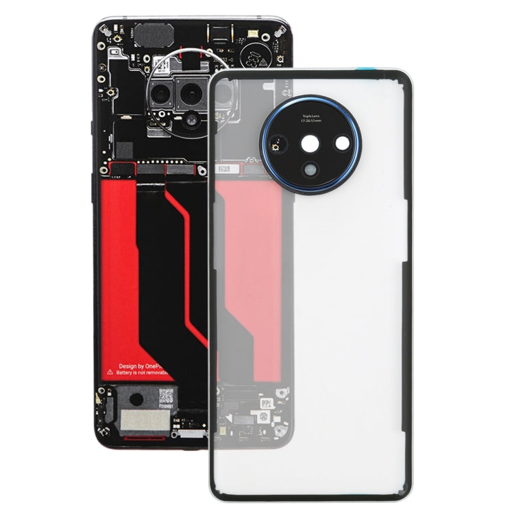 For OnePlus 7T Back Battery Cover with Camera Lens, For OnePlus 7T