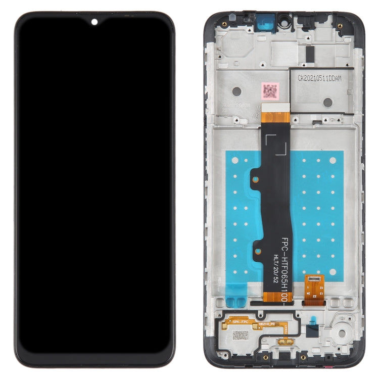 LCD Screen and Digitizer Full Assembly with Frame for Motorola Moto E7, For Motorola Moto E7