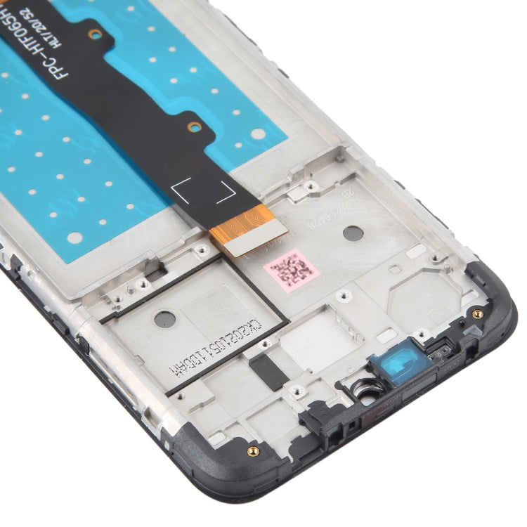 LCD Screen and Digitizer Full Assembly with Frame for Motorola Moto E7, For Motorola Moto E7