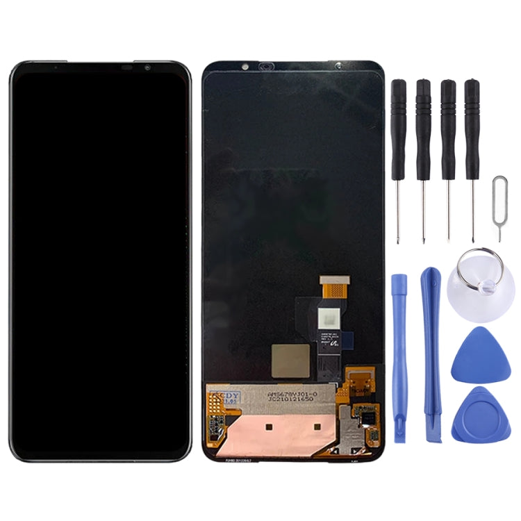 LCD Screen and Digitizer Full Assembly for Asus ROG Phone 5 ZS673KS I005DA, For Asus ROG Phone 5