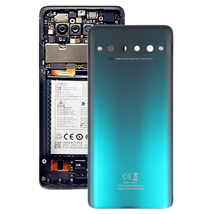 Cover posteriore batteria originale per TCL 10 Pro T799B T799H, For TCL 10 Pro (Green), For TCL 10 Pro (Grey)