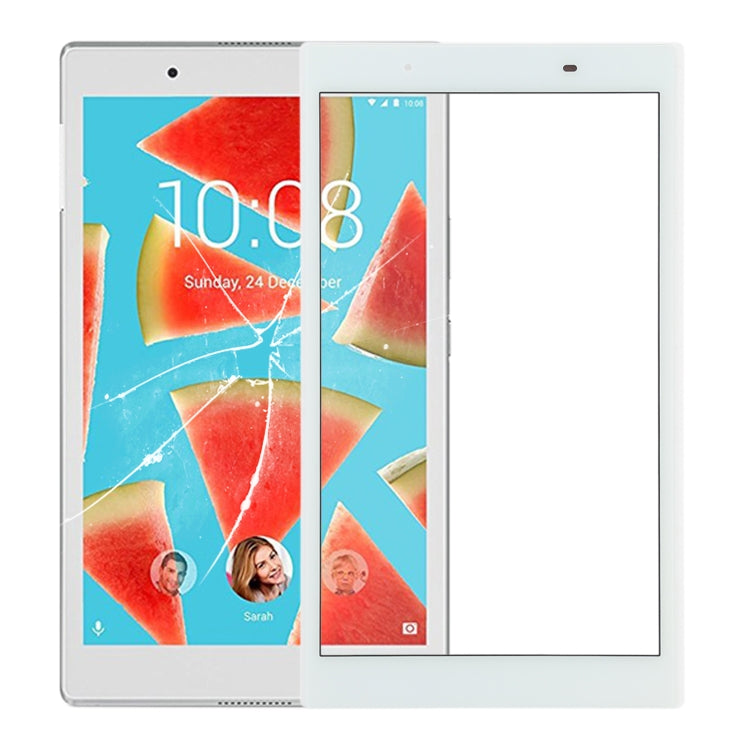 Front Screen Outer Glass Lens for Lenovo Tab 4 / TB-8504F / TB-8504X, For Lenovo Tab 4, For Lenovo Tab 4 (White)