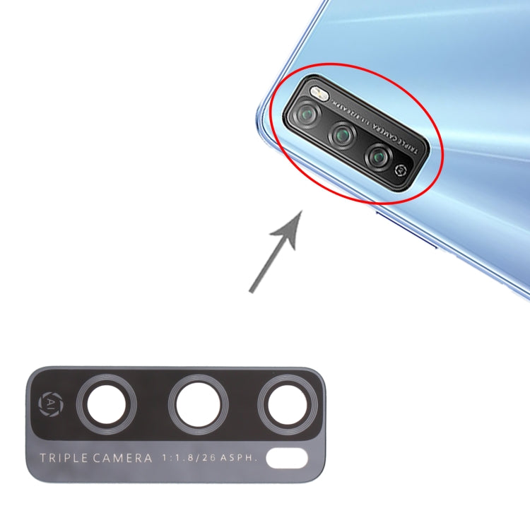 For Huawei Enjoy 20 Pro 10pcs Rear Camera Lens, For Huawei Enjoy 20 Pro