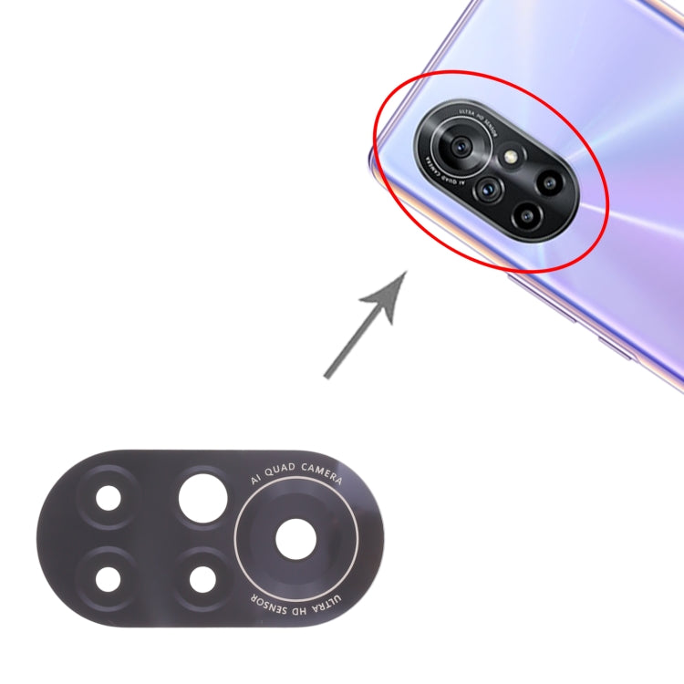 For Huawei Nova 8 5G 10pcs Rear Camera Lens, For Huawei Nova 8 5G