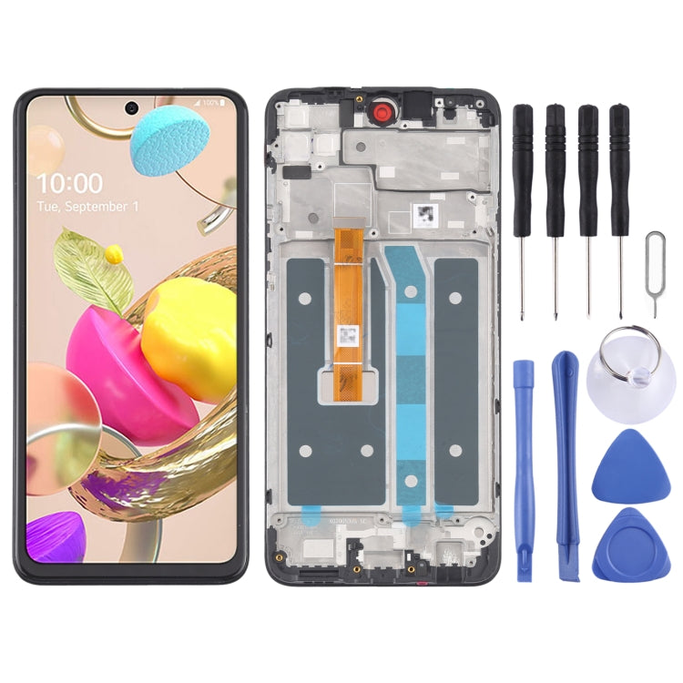 LCD Screen and Digitizer Full Assembly with Frame for LG K42 LMK420 LM-K420 LMK420H LM-K420H LMK420E LM-K420E LMK420Y LM-K420Y, For LG K42