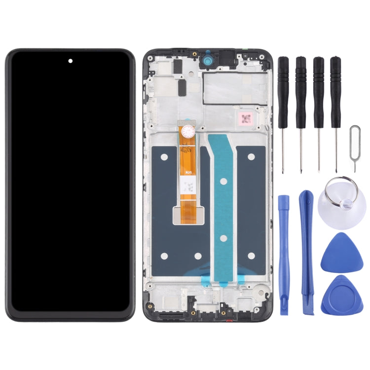 LCD Screen and Digitizer Full Assembly with Frame for LG K52 / K62 / Q52 LMK520 LM-K520 LMK520E LM-K520E LMK520Y LM-K520Y LMK520H LM-K520H LMK525H LMK525 LM-K525H LM-K525, For LG K52 / K62 / Q52