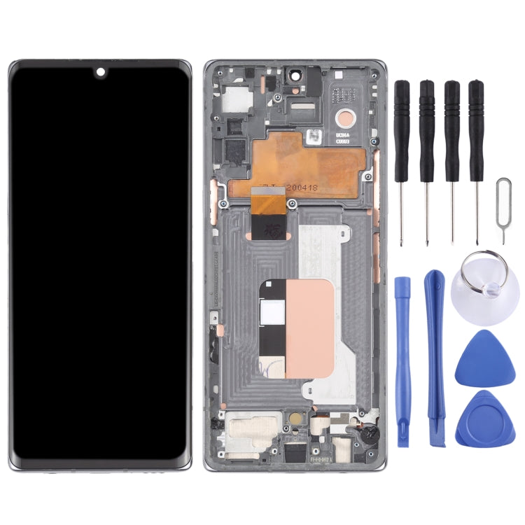 LCD Screen and Digitizer Full Assembly with Frame for LG Velvet 5G LM-G900N LM-G900EM LM-G900 LM-G900TM, For LG Velvet 5G(KR Version)