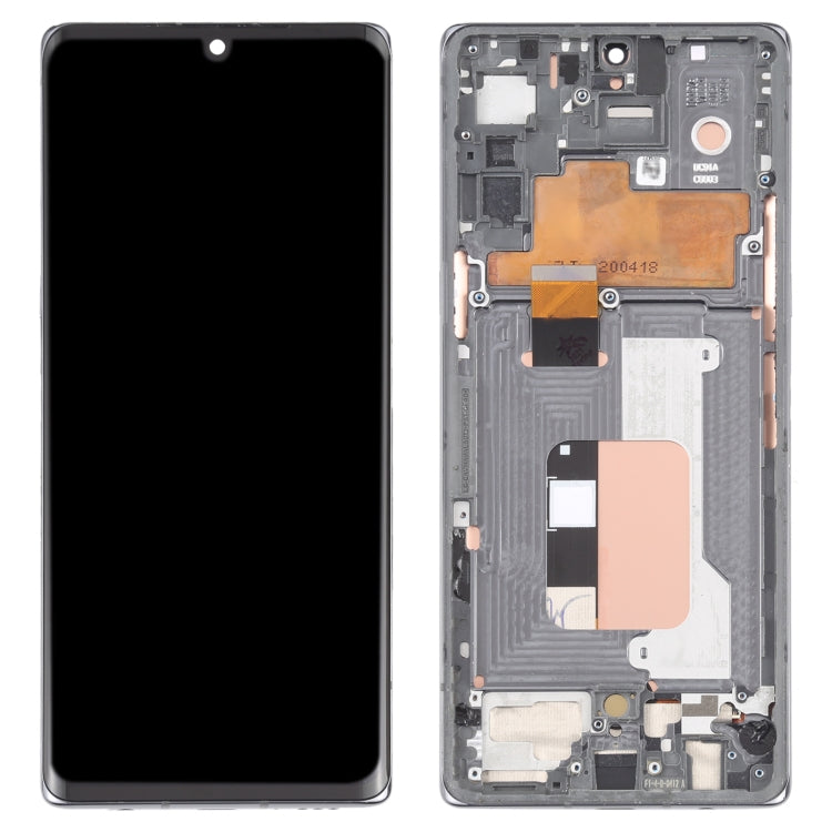 LCD Screen and Digitizer Full Assembly with Frame for LG Velvet 5G LM-G900N LM-G900EM LM-G900 LM-G900TM, For LG Velvet 5G(KR Version)