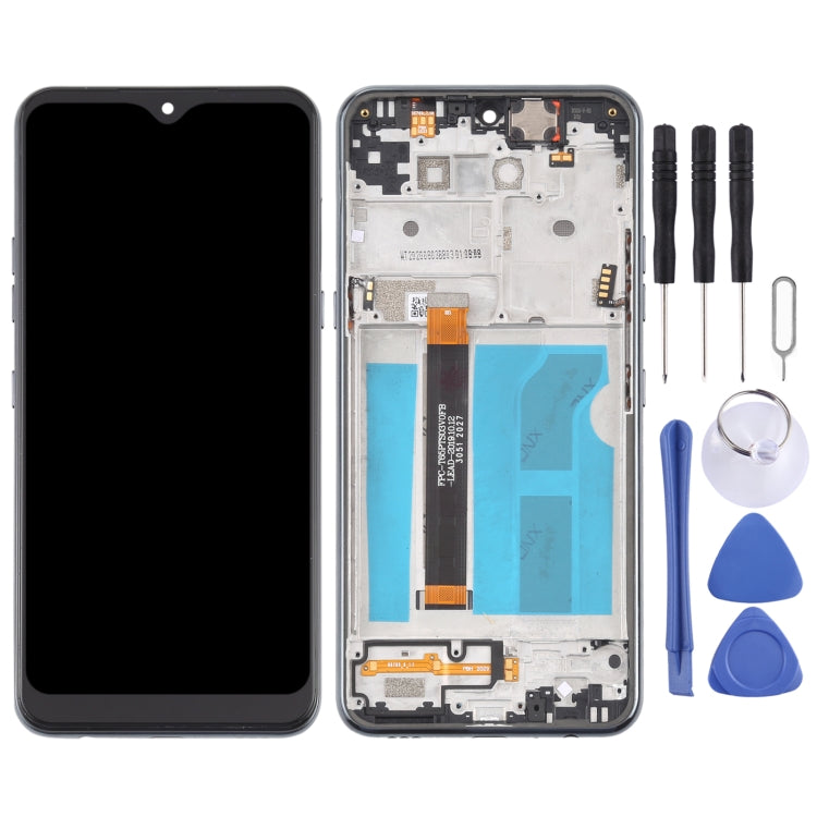 LCD Screen and Digitizer Complete Assembly with Frame for LG Q51 LM-Q510N, For LG Q51