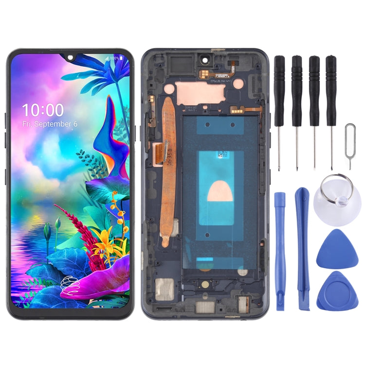 Schermo LCD e digitalizzatore assemblaggio completo con cornice per LG G8X ThinQ LMG850EMW LM-G850, For LG G8X ThinQ