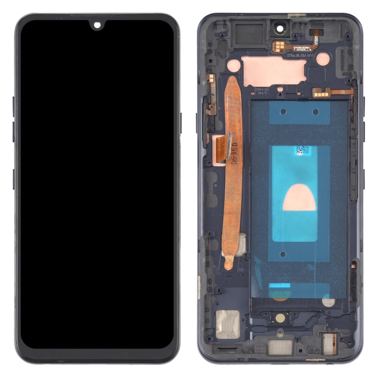 LCD Screen and Digitizer Full Assembly with Frame for LG G8X ThinQ LMG850EMW LM-G850, For LG G8X ThinQ