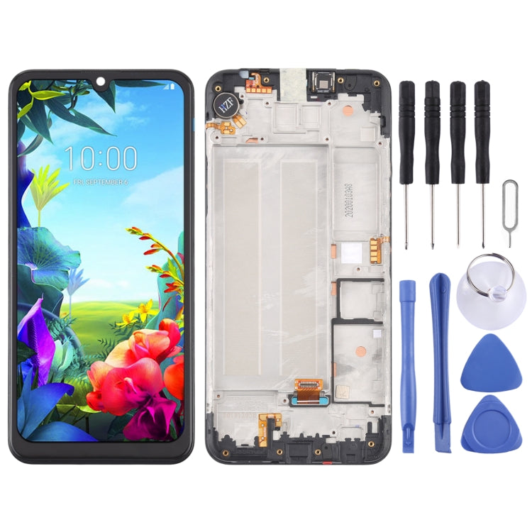 LCD Screen and Digitizer Full Assembly with Frame for LG K40S LMX430HM LM-X430, For LG K40S