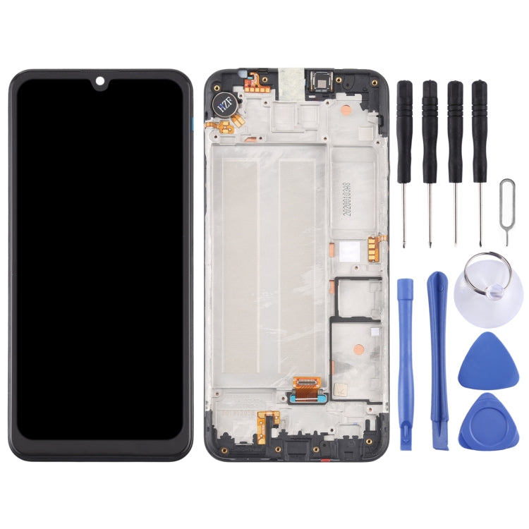 LCD Screen and Digitizer Full Assembly with Frame for LG K40S LMX430HM LM-X430, For LG K40S