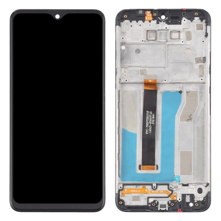 LCD Screen and Digitizer Full Assembly with Frame for LG K50S LMX450HM LM-X540 LM-X540BMW LMX540BMW, For LG K50S